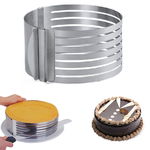 Inel feliator blat de tort ajustabil Cake Ring 8.5cm, 26-28cm, Tenq.ro