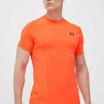 Under Armour, Tricou elastic pentru fitness HeatGear® Armour, Bleumarin