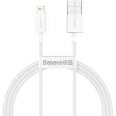 CABLU alimentare si date Baseus Superior, Fast Charging Data Cable pt. smartphone, USB la Lightning Iphone 2.4A, 1m, alb  CALYS-A02  (include TV 0.06 lei)