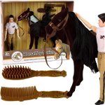 LeanToys Accesorii pentru figurine păpuși cal maro, LeanToys