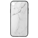 Carcasa Sticla iPhone XR Just Must Glass Print White Marble, Just Must