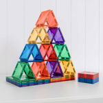 Set de constructie magnetic, Connetix, Rainbow Square Pack 42 pc, Connetix