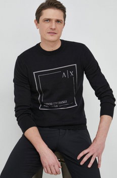 Armani Exchange pulover din amestec de casmir
