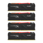 Memorie Kingston HyperX Fury RGB 32GB DDR4 2400MHz CL16 Quad Channel Kit
