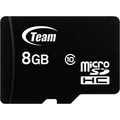 TeamGroup 8GB microSDHC Clasa 10+ cu adaptor