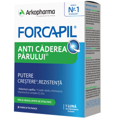 Forcapil Anti-Căderea Părului, 30 comprimate, Arkopharma, Arkopharma Forcapil Anti-Căderea Părului, 30 comprimate, Arkopharma, Arkopharma