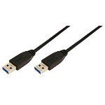 Cablu date , LogiLink , USB 3.0 A tata / A tata , 1 m, LogiLink