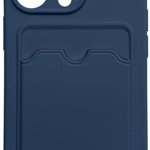 Husa de protectie DIGIMAT, card wallet, model compatibil cu Iphone 13 PRO MAX, Albastru