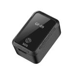 Mini gps tracker techstar® gf-09, localizare gps wifi si lbs, microfon, microsd, sim gprs si mms, negru
