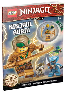 Ninjaul Auriu (carte de activitati cu benzi desenate si minifigurina LEGO ), 
