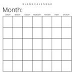 Blank Calendar: White Background, Undated Planner for Organizing, Tasks, Goals, Scheduling, DIY Calendar Book, Paperback - ***
