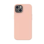 Husa de protectie  Liquid Silicon MagCharge pentru iPhone 14 - Coral, Lemontti