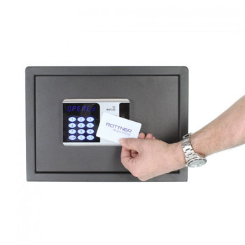 Seif hotel ROTTNER Premium Lap, Inchidere electronica RFID, 435 x 200 x 370 mm, antracit
