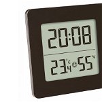 Termohigrometru digital cu ceas TFA S30.5038.01, Alarma cu functie Snooze, Nivel confort, Min/Max, TFA