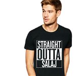 Tricou negru barbati - Straight Outta Salaj, S