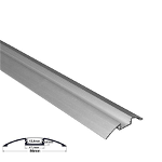Capac pentru Profil aluminiu oval PT pentru banda LED & accesorii dispersor transparent - L:1m, KVD
