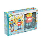 Set figurine robot din lemn Tender Leaf Toys, 17 piese, Tender Leaf Toys