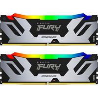 Memorie RAM Kingston DDR5 32GB 6400Mhz CL32 1.4V Dual Channel Kit Fury Renegade Silver|Black RGB XMP