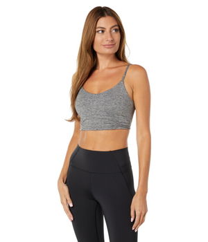 Imbracaminte Femei THRIVE SOCIETE Ruched Sweetheart Bra Heather Grey, THRIVE SOCIETE