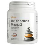 Ulei de somon cu Omega 3, 120 capsule, Alevia