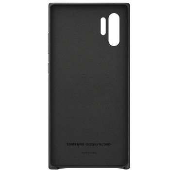 Husa de Protectie Samsung Galaxy Note 10 Plus Leather Cover Negru