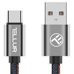 Cablu de date Tellur TLL155381 USB Type-C, 1m (Albastru), Tellur