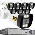 Sistem supraveghere video cu 4 camere Ultra HD 4K, DVR 4 canale, transmisie live - PK-8HB718, Spionescu