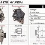Generator alternator pentru hyundai accent hyundai coupe hyundai i30 hyundai avante hyundai elantra hyundai tucson kia rio kia cerato kia sportage, DELCO REMY