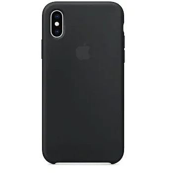 Husa de protectie Apple pentru iPhone XS, Silicon, Black