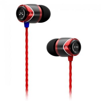 Casti Stereo SoundMAGIC E10 (Negru/Rosu)