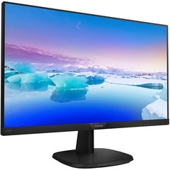 MONITOR  Philips 23.8 inch, home | office, IPS, Full HD (1920 x 1080), Wide, 250 cd/mp, 4 ms, DisplayPort | VGA | HDMI, "243V7QJABF/00" (timbru verde 7 lei), PHILIPS