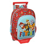 Ghiozdan cu Roți The Paw Patrol Funday Roșu Albastru deschis (26 x 34 x 11 cm), The Paw Patrol