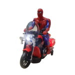 Jucarie Spiderman pe motocicleta cu lumini si sunete 21 cm, Tavia Regal