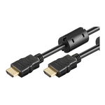 Cablu HDMI tata - HDMI tata cu Ethernet contacte aurite 5m Goobay