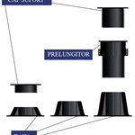 Plot / Piedestal / Suport reglabil pentru gresie / pardoseli inaltate, inaltime variabila 133-225 mm - XLEV-L-B5, XLeveling