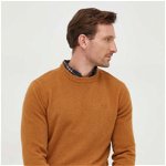 Barbour pulover de lana barbati, culoarea galben, light, Barbour