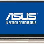 Ultrabook ASUS 15.6'' VivoBook S15 S510UA, FHD, Procesor Intel® Core™ i5-8250U (6M Cache, up to 3.40 GHz), 8GB DDR4, 256GB SSD, GMA UHD 620, Endless OS, Gold Metal