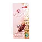 Ciocolata cu lapte fara zahar 46% Dark Exclusive Tai Tau 100 g Engros, 
