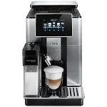 Espressor automat De’Longhi PrimaDonna SOUL ECAM 610.74.MB, Carafa pentru lapte, Sistem LatteCrema, Rasnita cu tehnologie Bean Adapt, Coffee Link App, 1450W, 19 bar, 2.2 l, Cana calatorie (Negru/Argintiu)