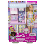 Barbie set - Barbie cu magazin de inghetata