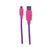 Cablu Manhatta Micro-USB T-T 1m Roz
