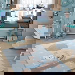 Covor Moonlight - Light Blue, Confetti, 100x150 cm, poliamida, multicolor