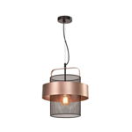 Lustră negru-arămiu din metal ø 30 cm Fiba – Candellux Lighting, Candellux Lighting