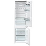 Combina frigorifica incorporabila Gorenje NRKI5182A1, 248 l, No Frost congelator, Display LED intern, H 177.2 cm, Alb