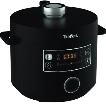 Oala sub presiune electrica TEFAL Turbo Cuisine CY754830, 4.8l, 1090W, 10 programe, negru
