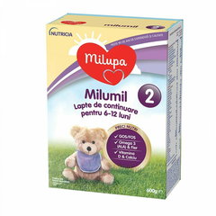 Lapte praf MILUPA MILUMIL 2 PreciNutri 615699, 6-12 luni, 600g Lapte praf MILUPA MILUMIL 2 PreciNutri 615699, 6-12 luni, 600g