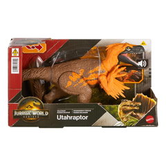 Figurina articulata, Jurassic World Rebirth, Wild Roar, Utahraptor, JGC80, Jurassic World