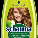 Sampon cu extract de mar verde si urzica Schauma Soft Freshness pentru par normal, 400 ml, Schwarzkopf