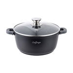 Cratita cu interior marmorat cu capac, Cheffinger, 28 cm, 6 (CF-DC28), Cheffinger