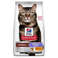 Hrana uscata pisici, Hill's Science Plan Feline Hairball and Perfect Coat, Chicken, 3 kg, Hills Hrana uscata pisici, Hill's Science Plan Feline Hairball and Perfect Coat, Chicken, 3 kg, Hills